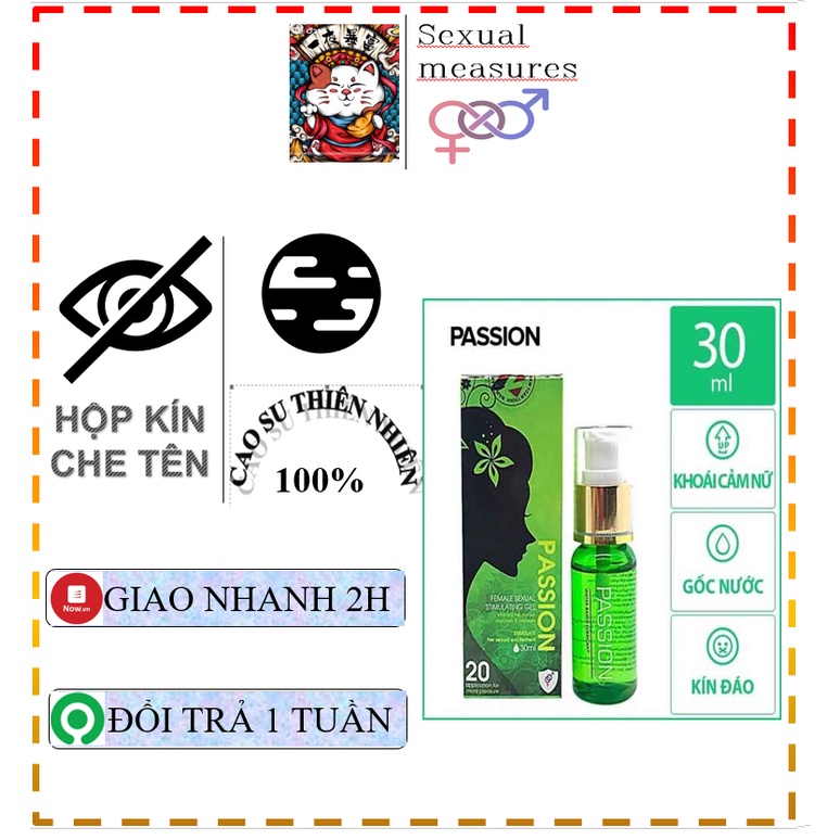 Gel bôi trơn - kích thích - tăng khoái cảm nữ Passion