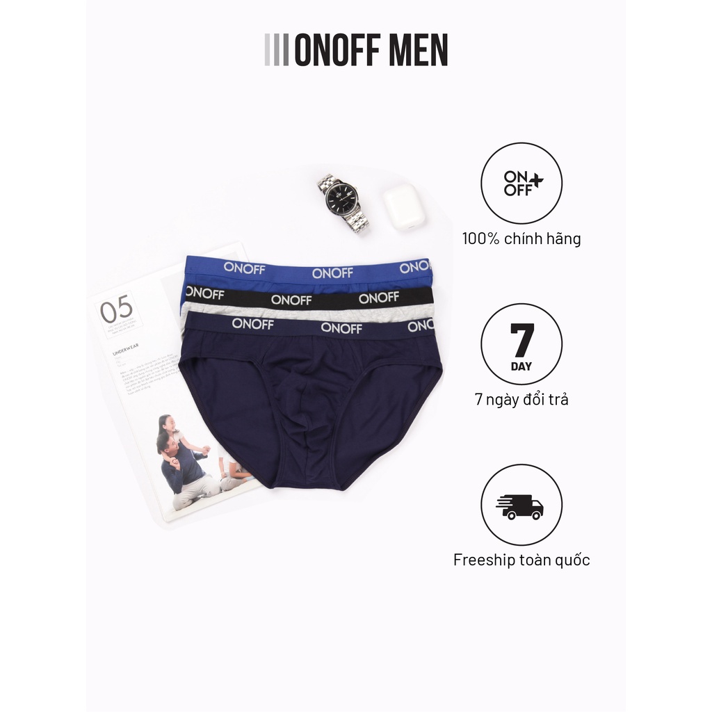 Combo 2 quần lót nam dáng tam giác cotton chính hãng ONOFF - 18UQ22A242
