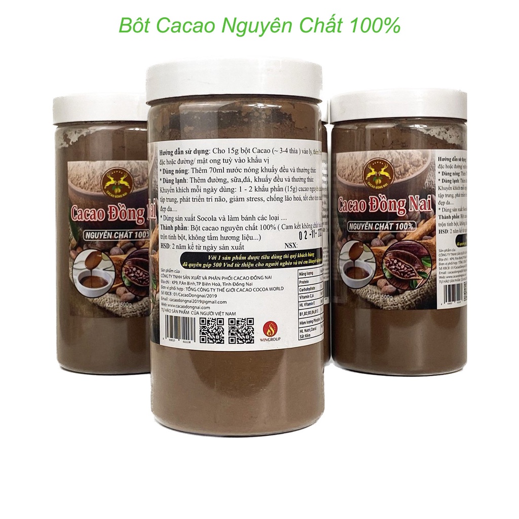 Bột Cacao Nguyên Chất 100%