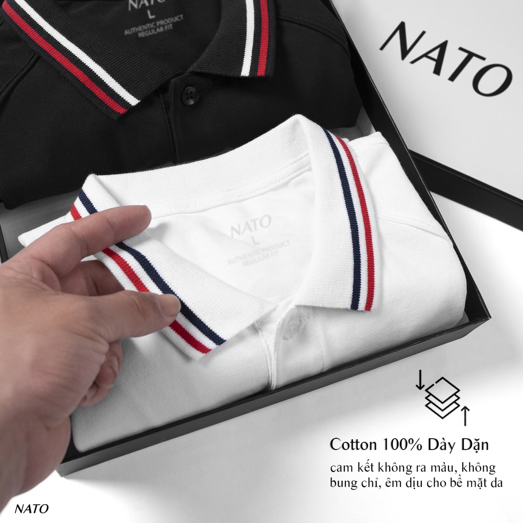 Áo Thun Polo Nam TOMMY Vải Cotton Cá Sấu Cao Cấp Basic Đẹp Tay Ngắn Có Cổ Màu Trắng Đen Đỏ Xanh Navy Trơn Họa Tiết NATO