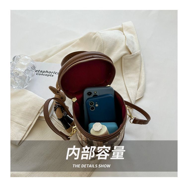 Túi Xách Đeo Vai Hình Trụ Phong Cách Thời Trang Mới Cho Nữ