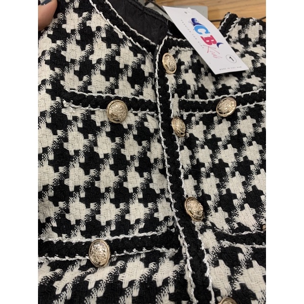 Set dạ bé gái, Set áo dạ chân váy bé gái hai lớp đẹp