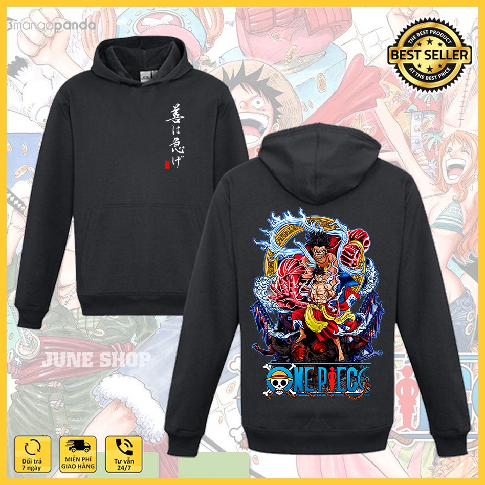 Áo khoác One Piece, Áo Hoodie One Piece, Luffy Gear 5 - ACE - Zoro - Sanji mẫu mới, chất nỉ dày dặn