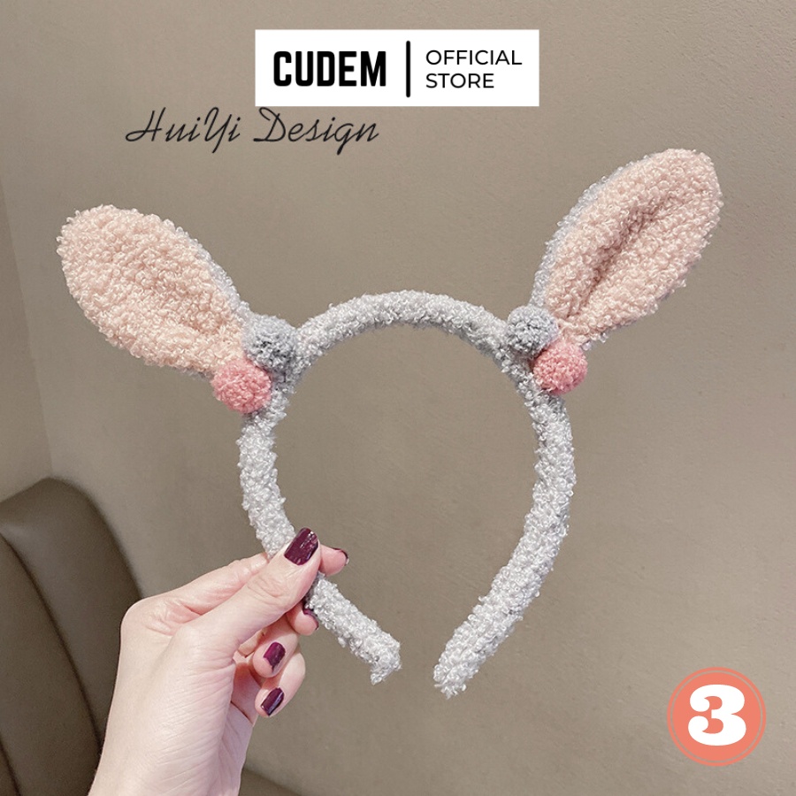 Bờm gấu cute nữ, băng đô rửa mặt gấu cute Hàn Quốc nữ K6