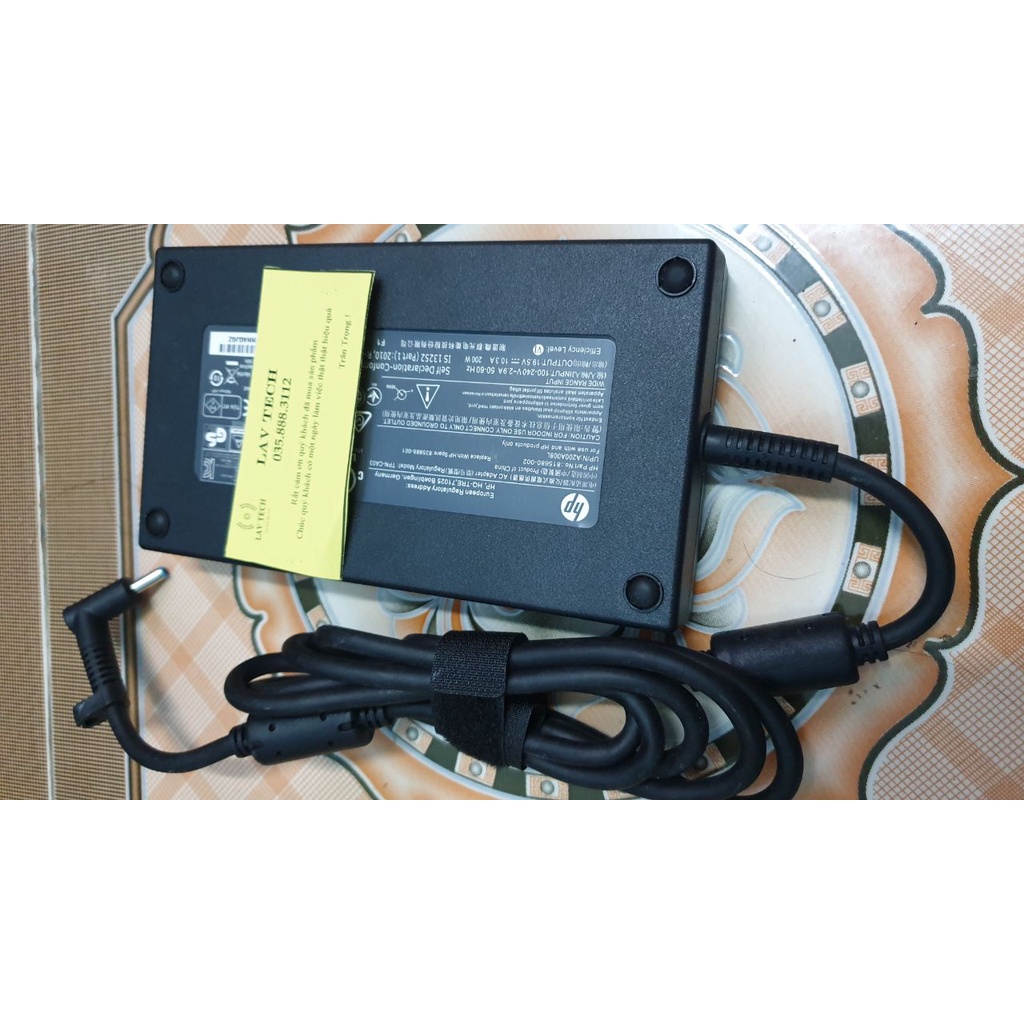 Sạc HP Chân Kim Nhỏ 200W  Sạc HP 200W Chân Nhỏ Kim Xanh