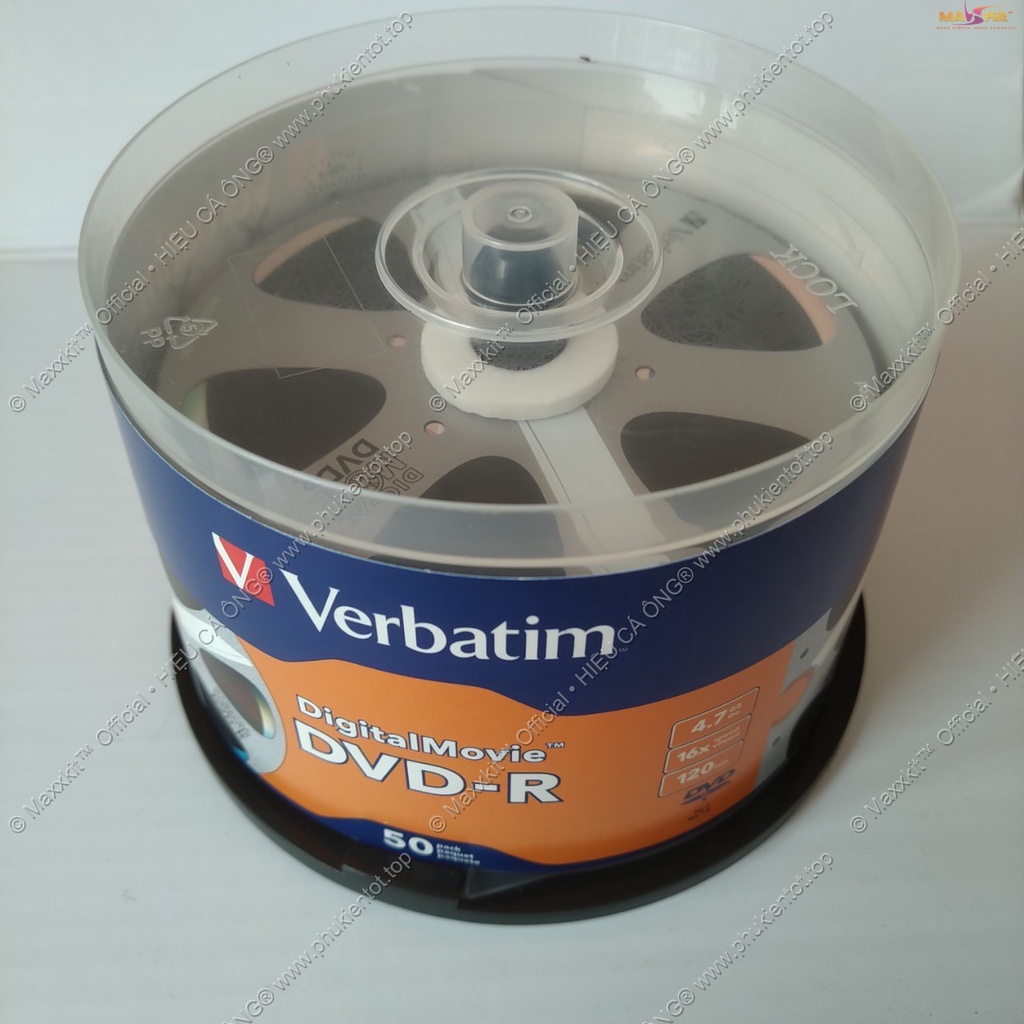 Set 40 đĩa trắng DVD-R AZO Verbatim Digital Movie 4.7Gb 120min - Chính hãng