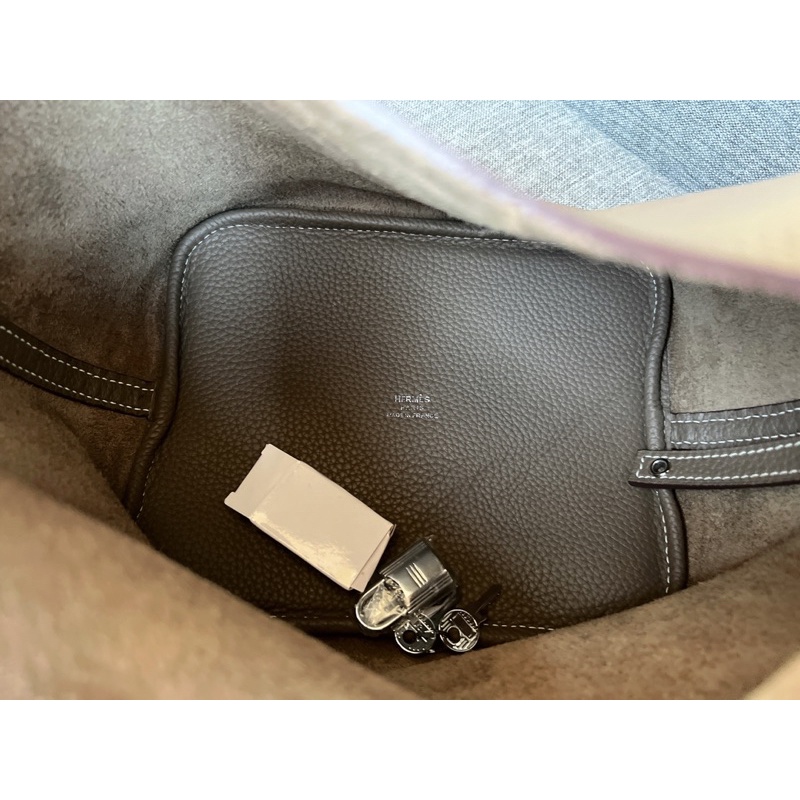 Túi xách hm Picotin bản khâu da nhập khẩu size 23