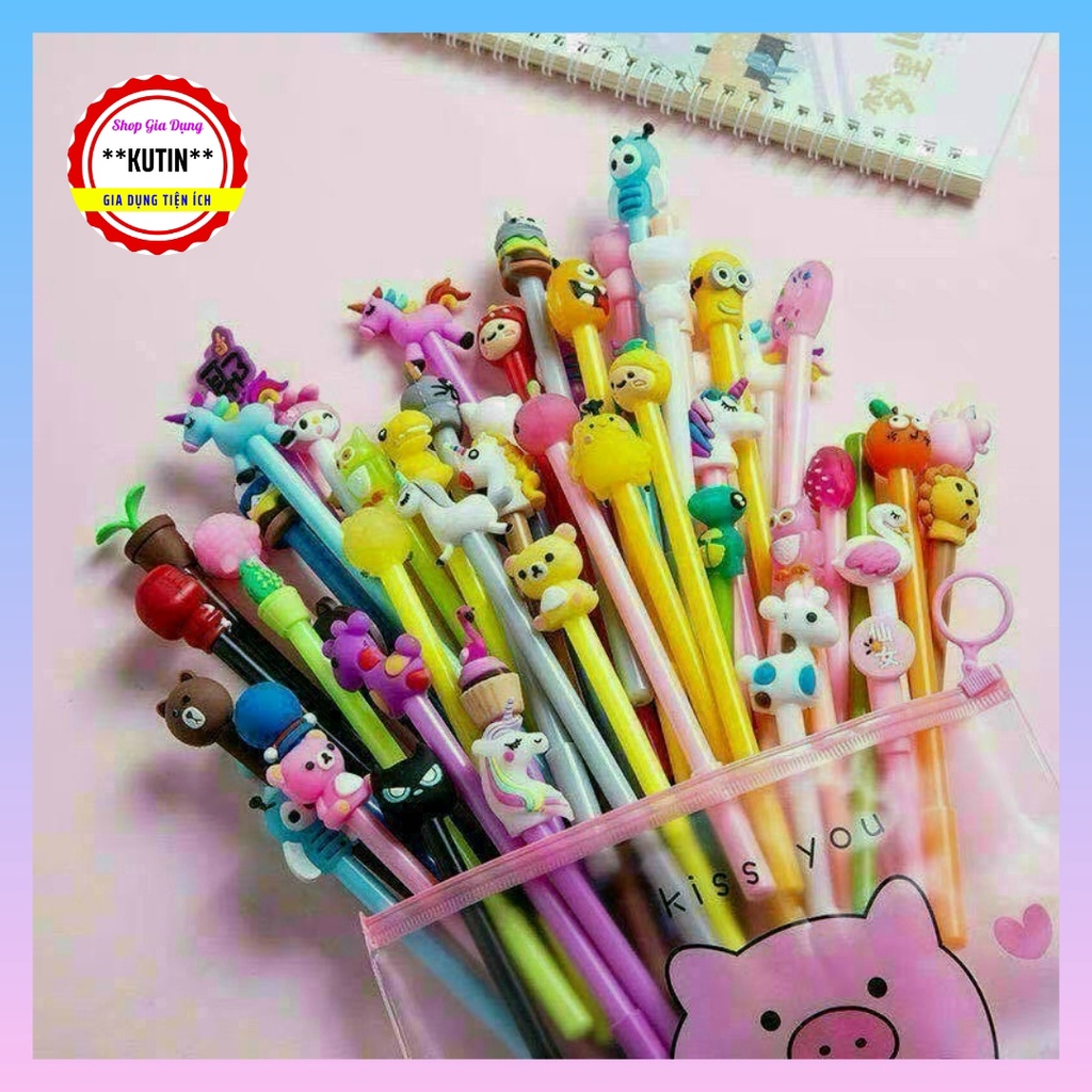 Set 20 cây bút bi Ngộ Nghĩnh hình thú cute đáng yêu dễ thương