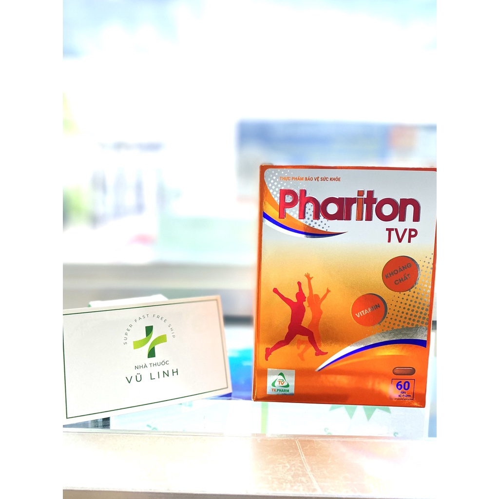 PHARITON TVP bổ sung Vitamin, khoáng chất thiết yếu cho cơ thể, giảm mệt mỏi, nâng cao sức đề kháng