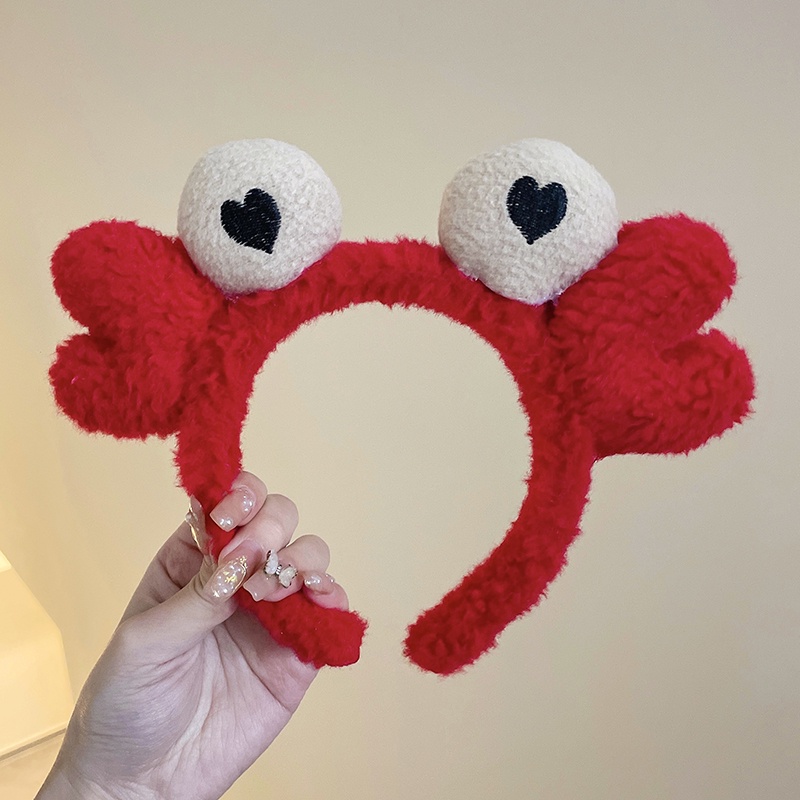 Băng đô cài tóc rửa mặt Vải Bông Họa Tiết Hoạt Hình Vui Nhộn Đáng Yêu Dành Cho Nữ