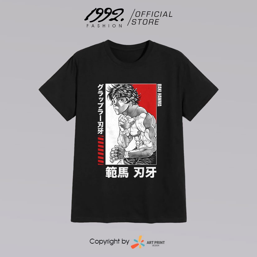 Áo thun Baki the Grappler Baki Hanma  ngắn tay