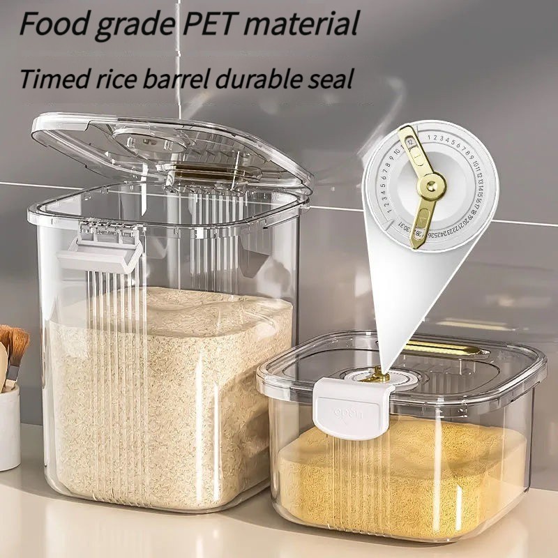 PNL Thùng Đựng Gạo Thông Minh Chống Ẩm, Chống Mối Mọt Loại 10kg và 15kg Chính Hãng Nhựa ABS Cao Cấp