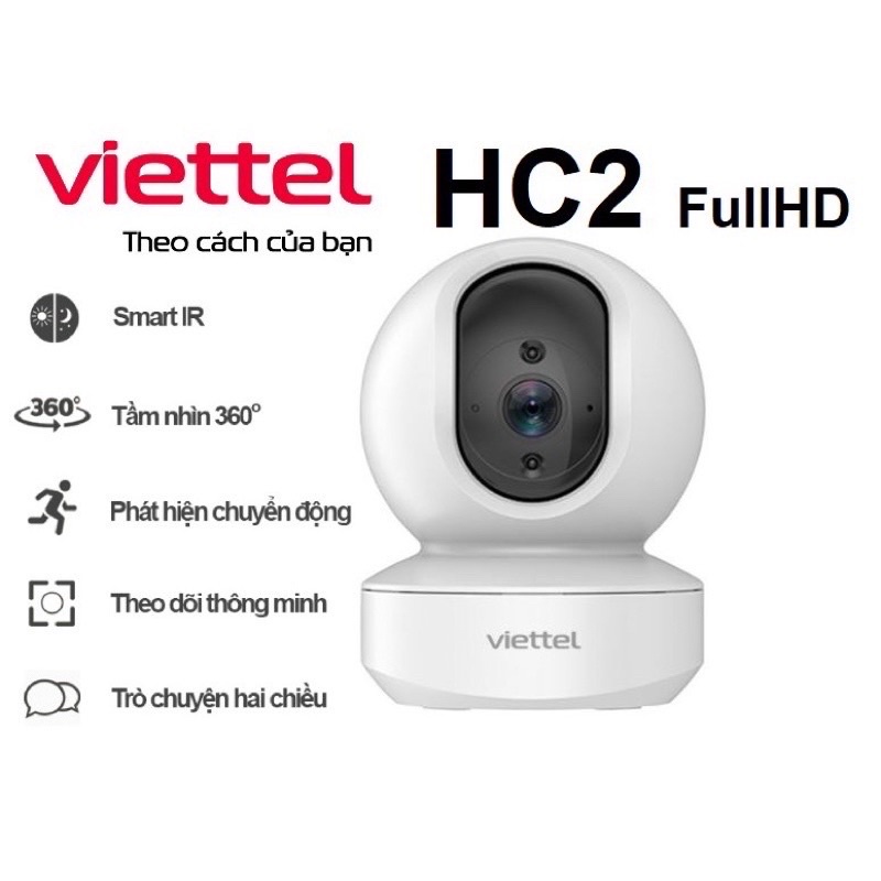 Camera 360 độ HC2 , Camera HC2 , HC3 chính hãng của Vtel quay quét thông minh không điểm mờ,Cam HC2,Cam viettel SALE 30% | BigBuy360 - bigbuy360.vn