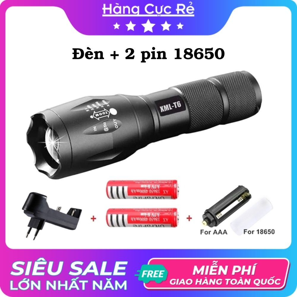 Đèn pin siêu sáng Rp6000 siêu sáng