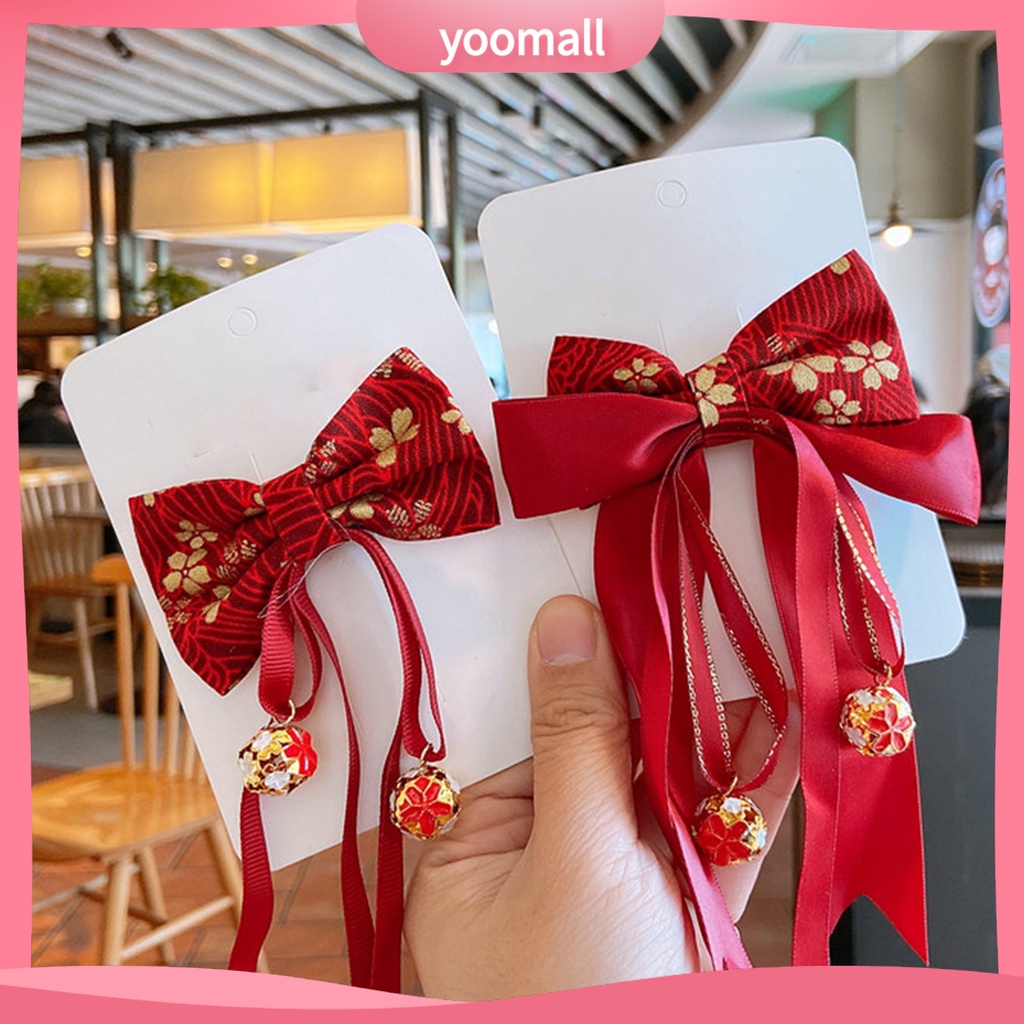 Kẹp Tóc Tua Rua Phong Cách Trung Hoa Cổ Điển Mừng Năm Mới Cho Bé Gái