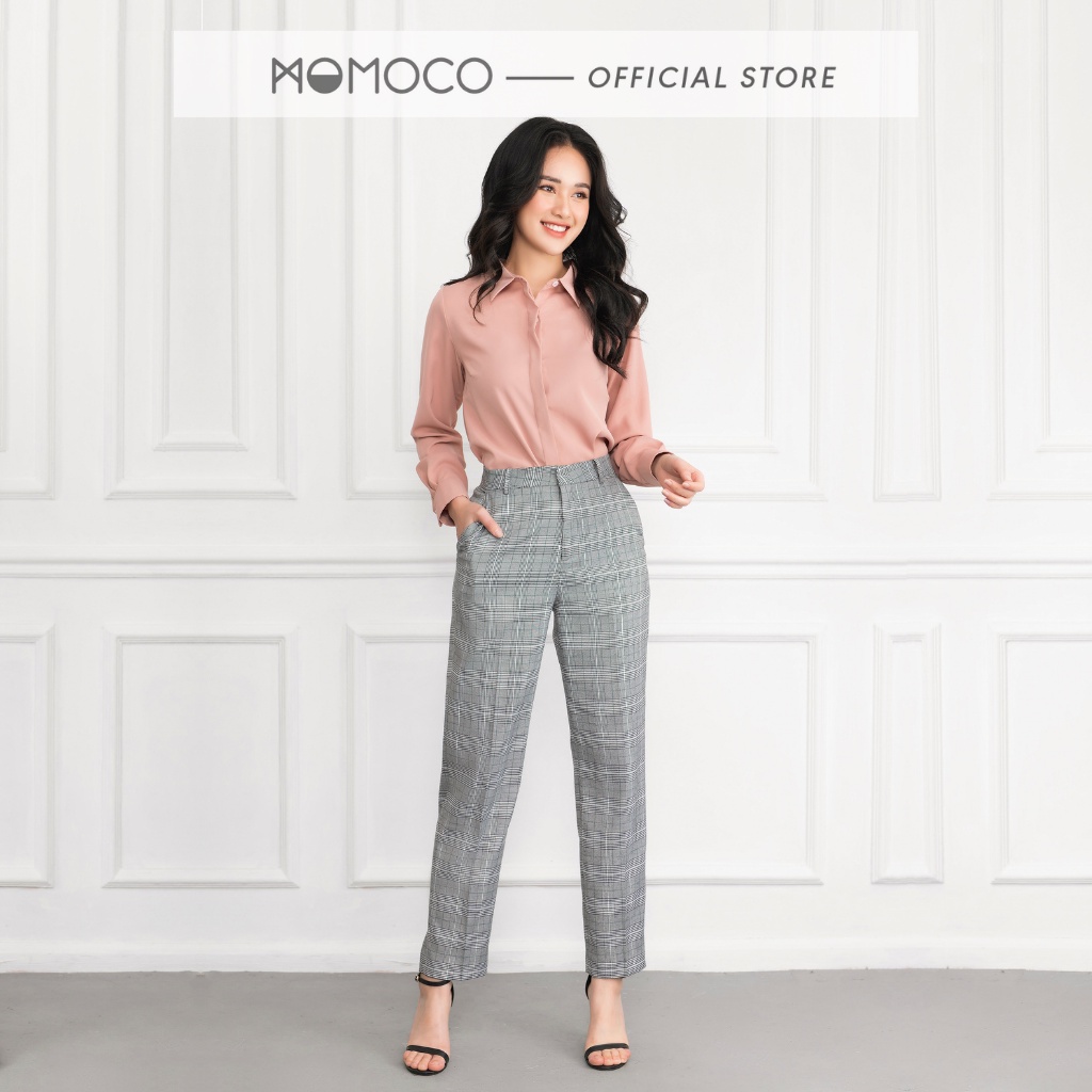 Quần Ống Đứng MOMOCO ESSENTIALS Signature Straight Pants Chất Liệu Tuýt Si Mềm Mại Đứng Phom Thanh Lịch M2774