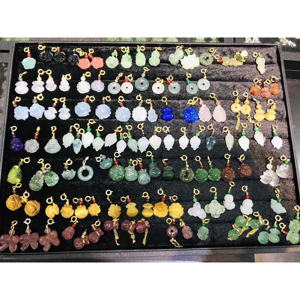 Mặt Sen đá Moonstone Charm