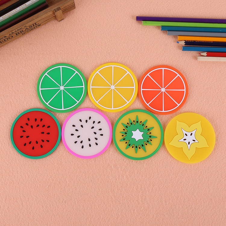 Đế Lót Ly Silicon Hình Trái Cây Miếng Lót Ly Cốc Trang Trí Xinh Xắn PINKWISH A128