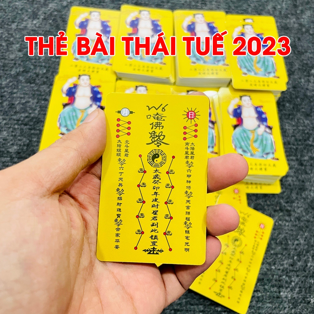 KIM BÀI THÁI TUẾ 2023 CHO 5 TUỔI TÝ - NGỌ - DẬU- MÃO- THÌN [THẺ NHỰA VÀNG]