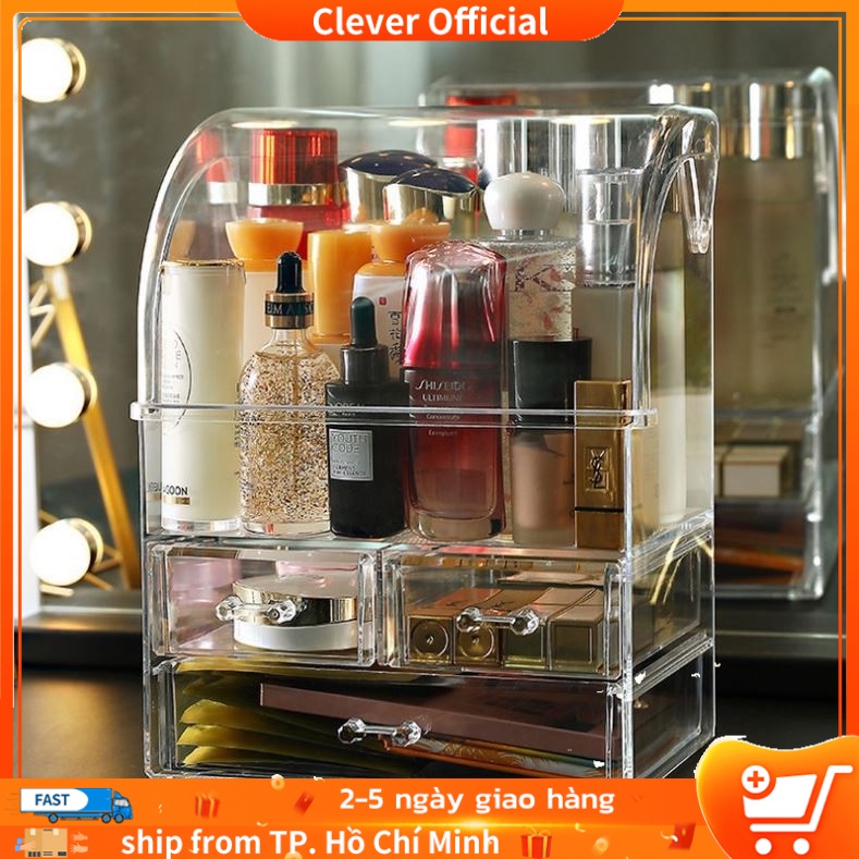 Hộp đựng mỹ phẩm, Tủ Đựng Nước Hoa Cao Cấp Chống Bụi Cỡ Lớn