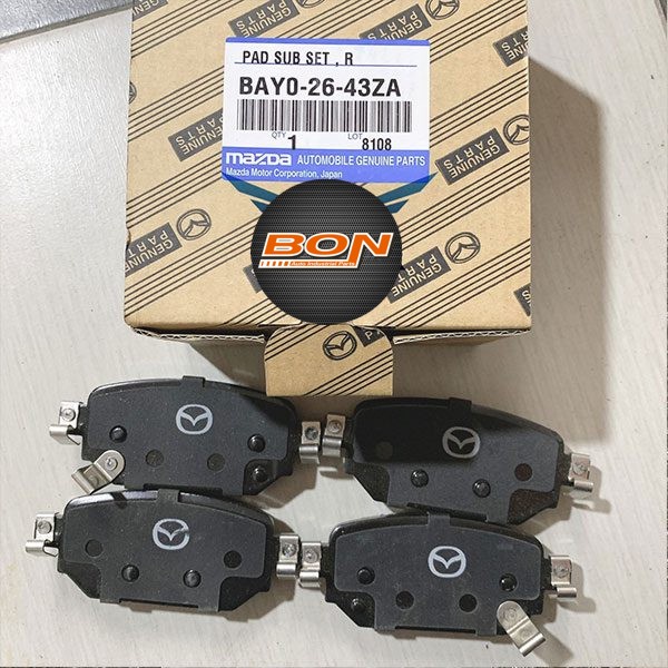 Má phanh ( Bố thắng ) sau xe Mazda 3 2018 - 2021 Mã: BAY02643ZA