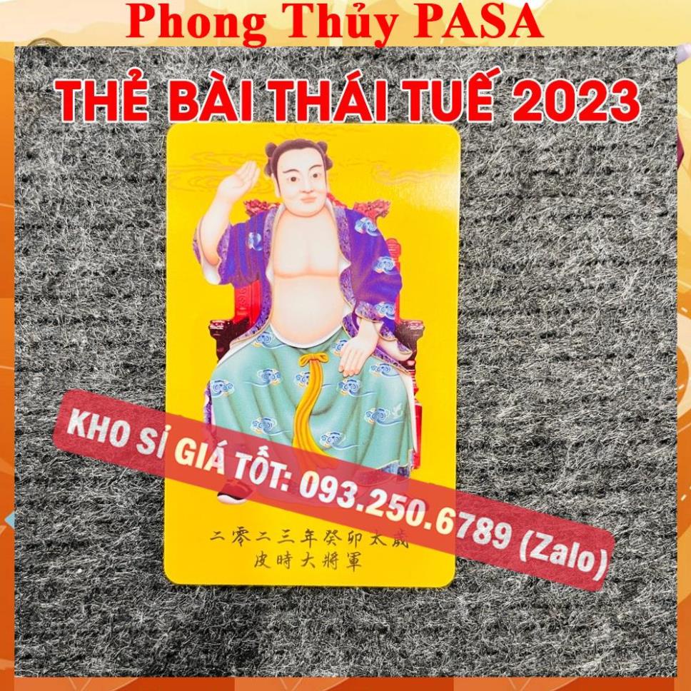 BÁN CHẠY Kim Bài Thái Tuế 2023 Giá Sỉ , Bằng nhựa cứng , Chuẩn Năm [THẺ NHỰA VÀNG]