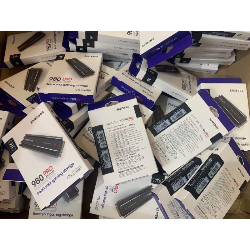 Ổ cứng SSD Samsung 980 Pro 1Tb M2-PCIe 2280 Gen4x4 - Tản nhiệt