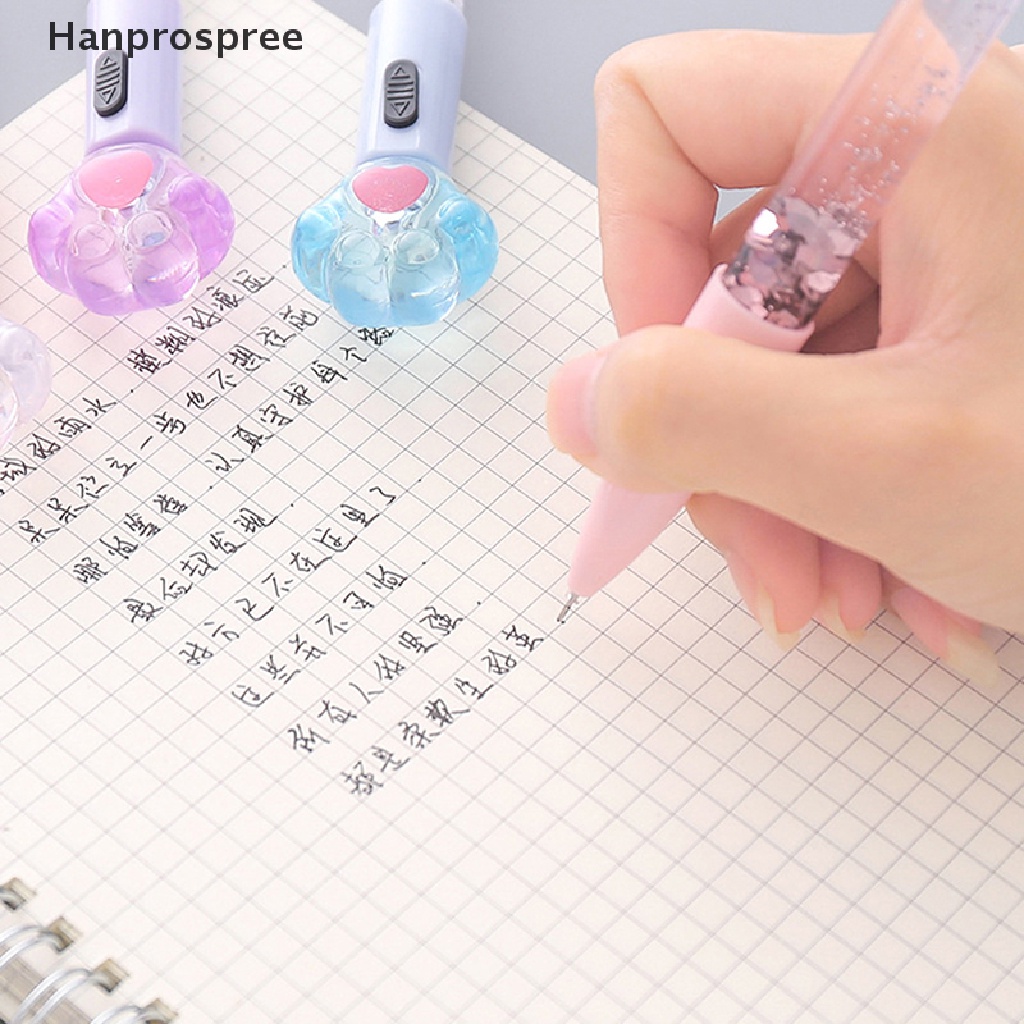 Bút Mực Gel Hình Chân Mèo Có Đèn Led Dễ Thương