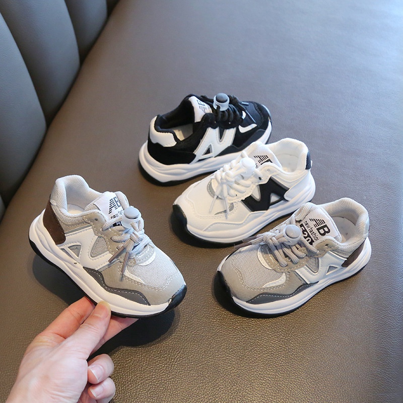 Giày thể thao trẻ em giày chữ N Giày Sneaker Đế Mềm Cho Bé 1-10 Tuổi TTC453