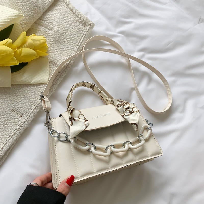 Túi xách nữ đeo vai MOKANA túi da đeo chéo có dây xích phong cách Hàn Quốc TX009