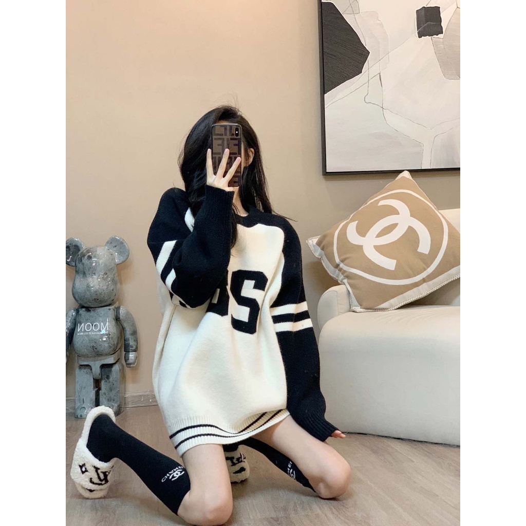 Áo Sweater Dài Tay Cổ Tròn Thiết Kế Mới Thời Trang Dành Cho Mùa Thu Đông