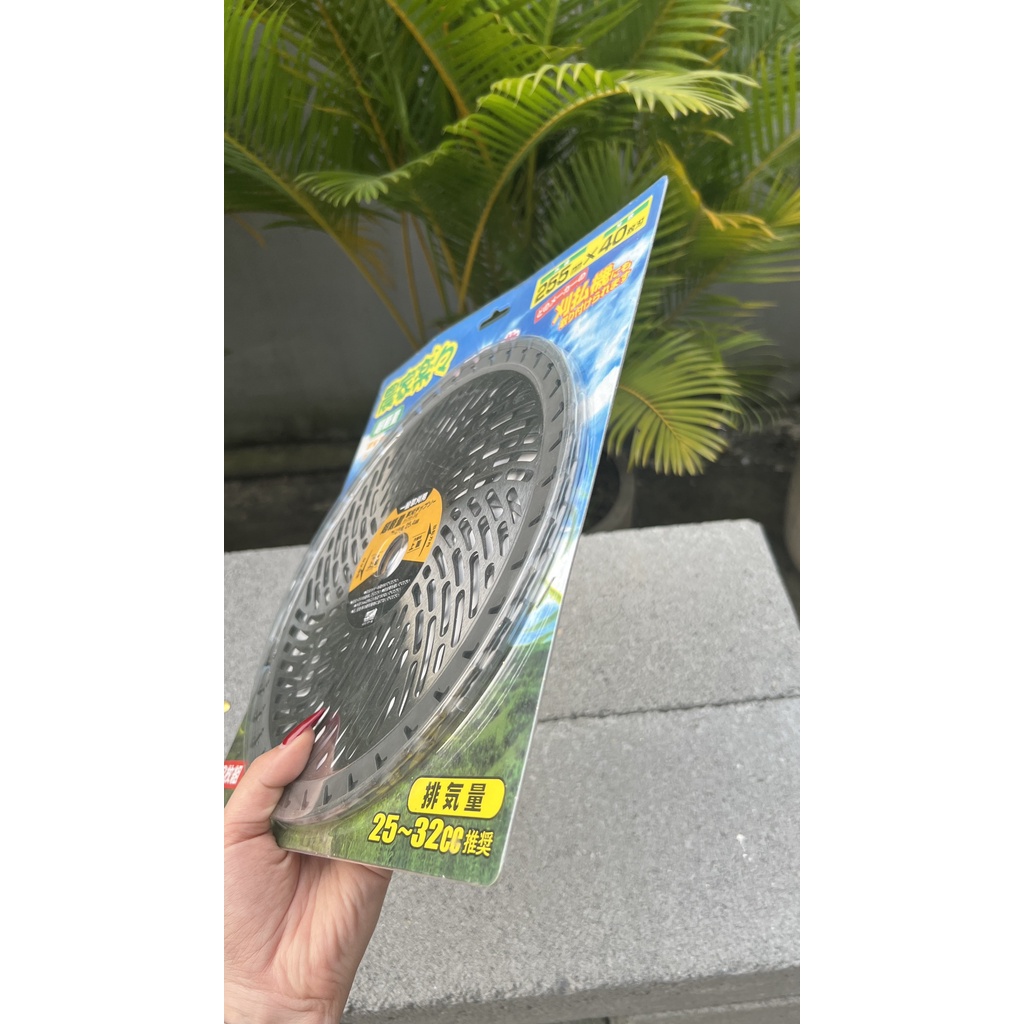 Lưỡi Cắt Cỏ Nhật Tròn Hợp Kim Siêu Sắc 255mm, Cốt 25.4mm, 40 Răng - Combo 2 lưỡi