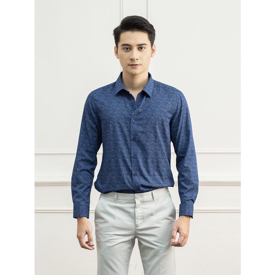 Áo sơ mi nam công sở Aristino  100% cotton  from ôm ALS15909