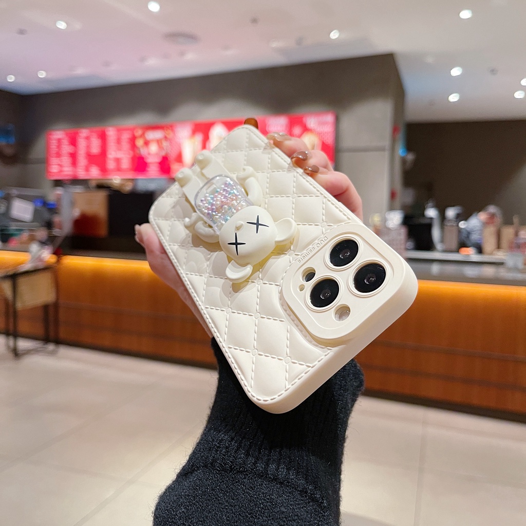 Ốp Điện Thoại Có Giá Đỡ Hình Gấu Cho iphone 14PROMAX 14 13 pro max 12 pro max 11 pro max