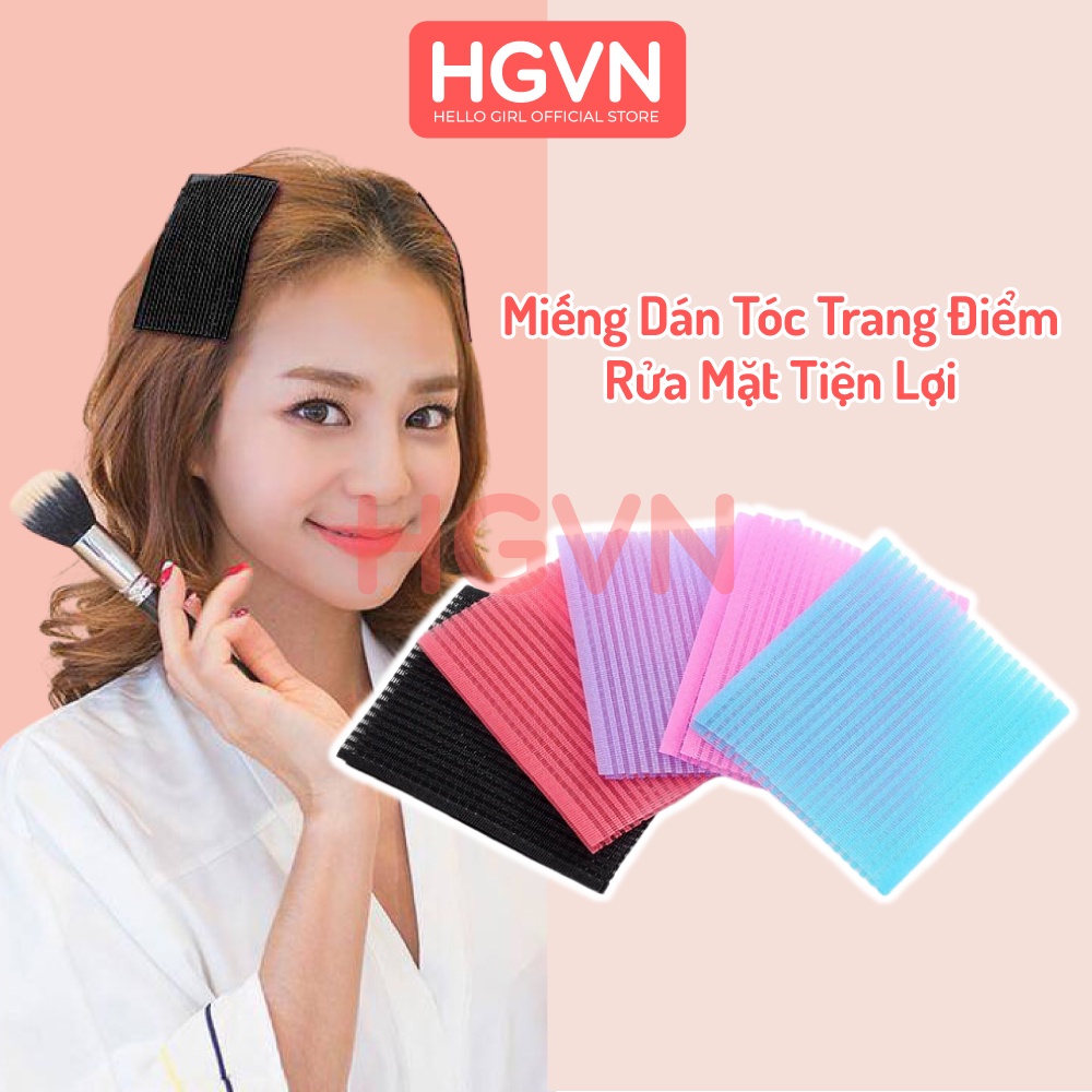 SET 2 Miếng Dán Tóc Trang Điểm Tự Dính HGVN Rửa Mặt Trang Điểm Tiện Lợi Dành Cho Bạn Nữ #A24