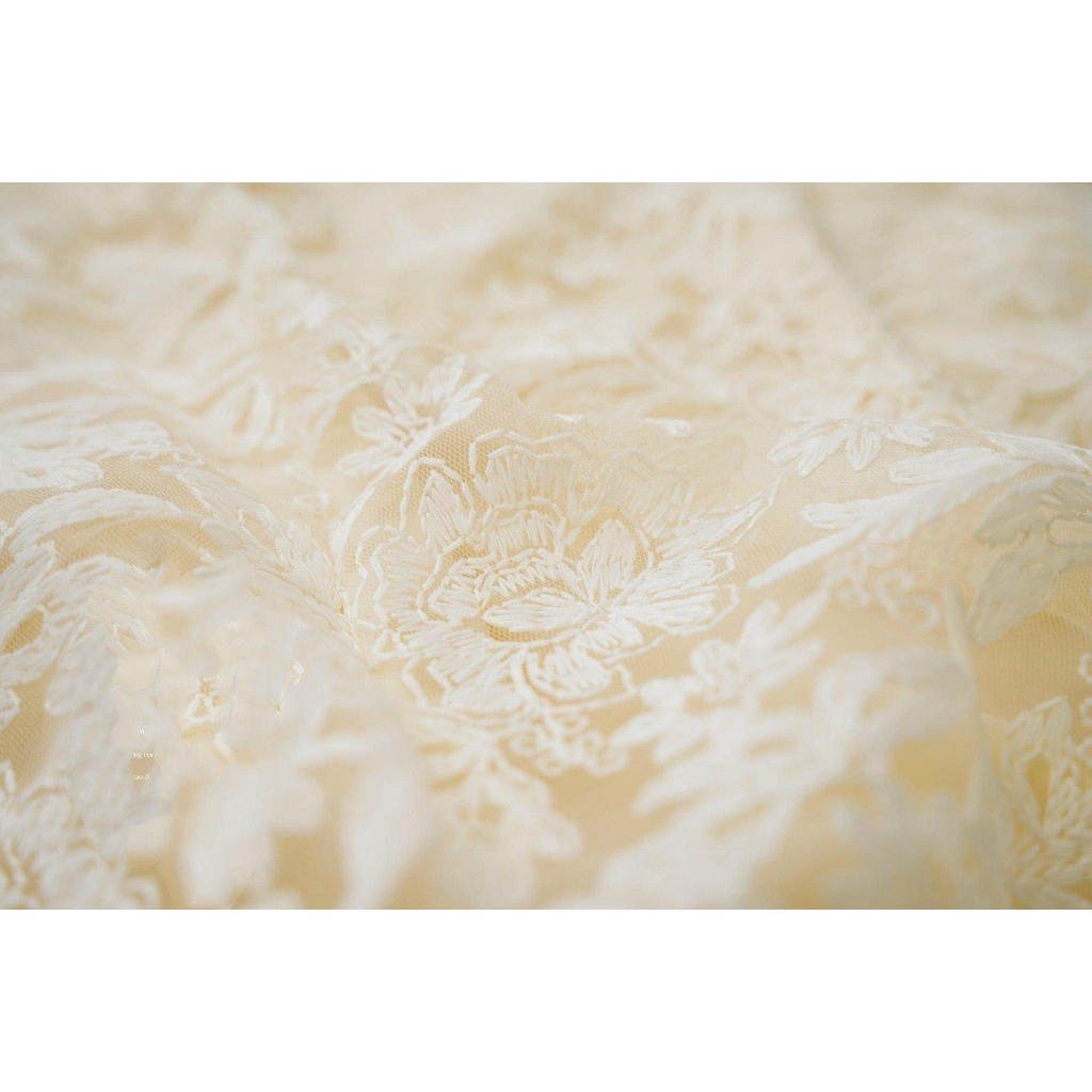 Set Áo Dài Ren Hoa Khoét Vai  Siêu Sang - YUME Y0666