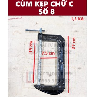 Cảo chữ C,cùm kẹp, vam kẹp số 8