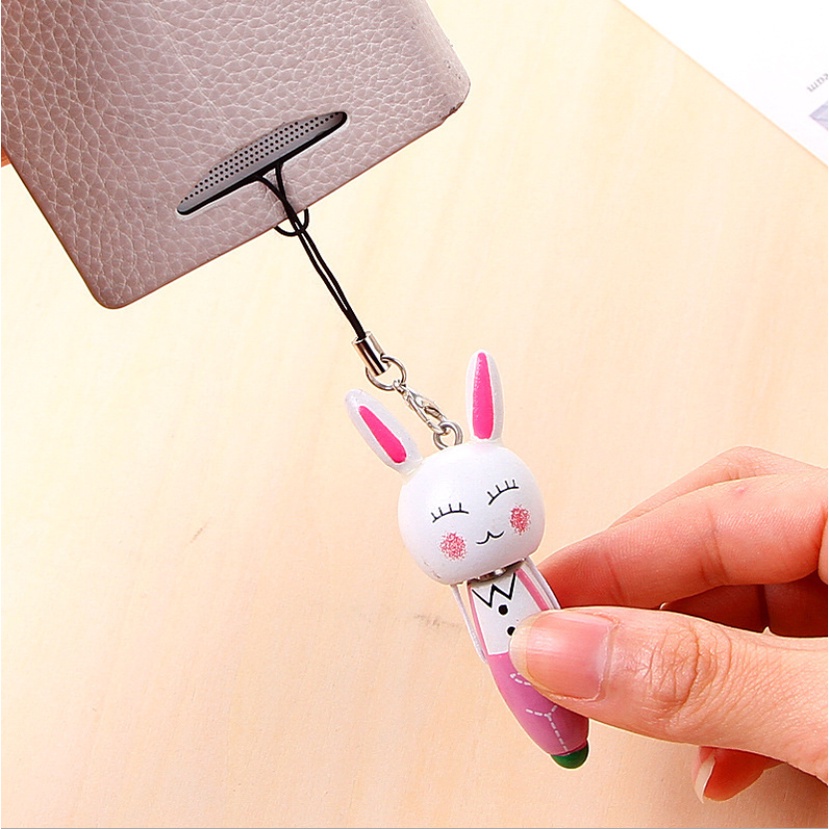 [SALE]Bút Bi Móc Khóa Vỏ gỗ Hình Động Vật đáng yêu_ Quà tặng cho bé