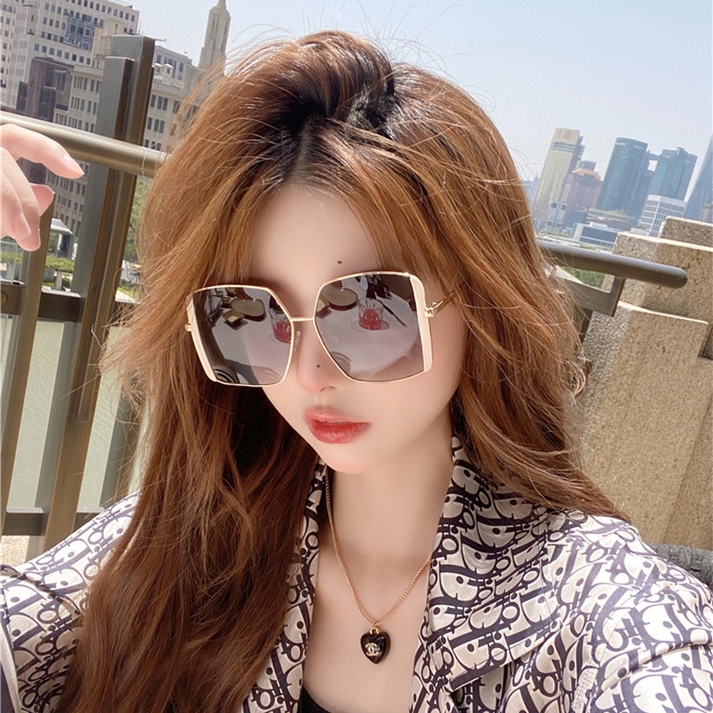 We Flower Kính Mát Gọng Vuông Oversize Chống Tia UV400 Thời Trang Cho Nữ