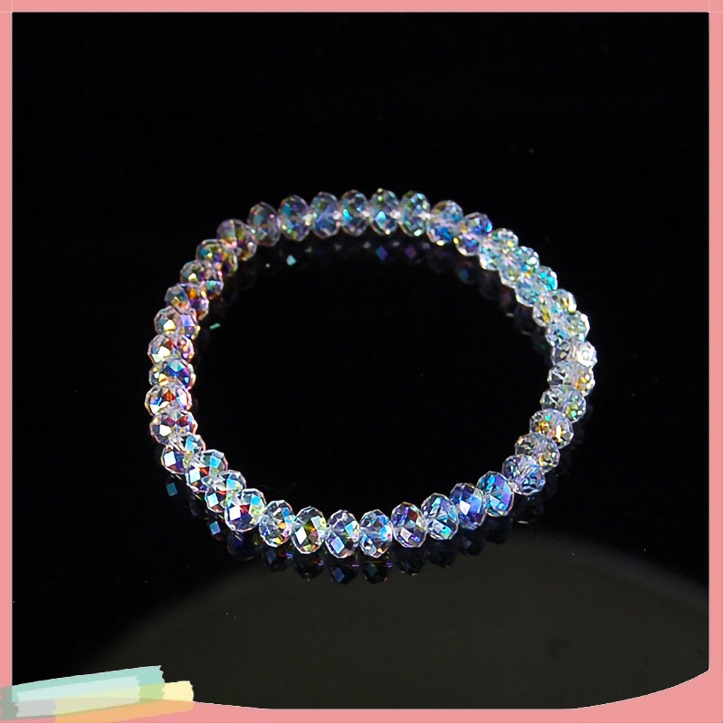 Vòng tay hợp kim trang trí hạt pha lê giả thời trang dành cho nữ