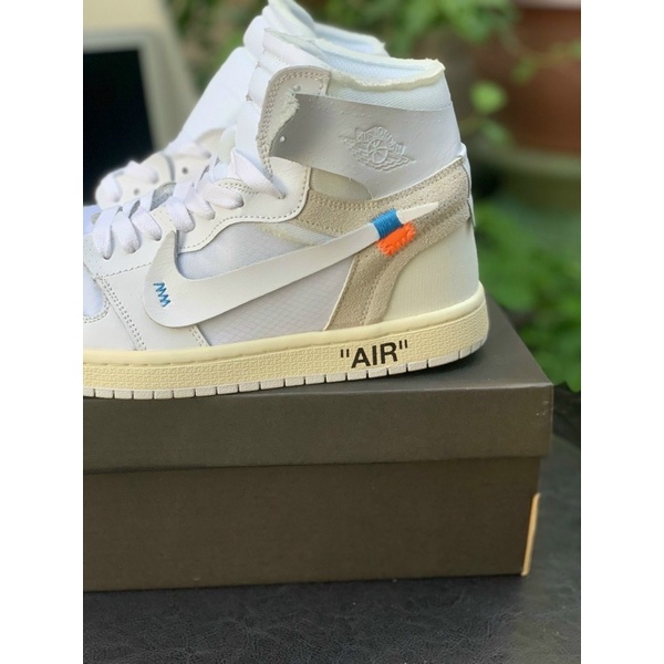 Giày thể thao sneaker Air Jordan 1 Retro High Off-White Trắng Full