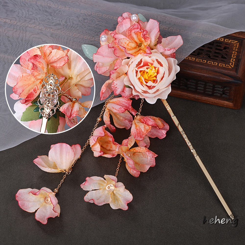 Kẹp Tóc Hoa Lụa Chất Lượng Cao Hợp Kim Làm Quà Giáng Sinh / Sinh Nhật Hoàn