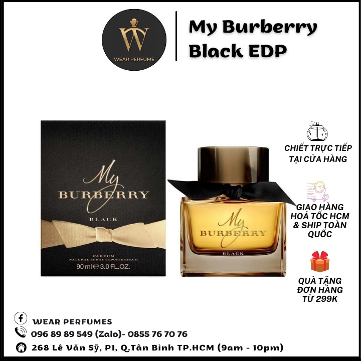 Nước hoa nữ My Burberry Black EDP (Chuẩn Auth)