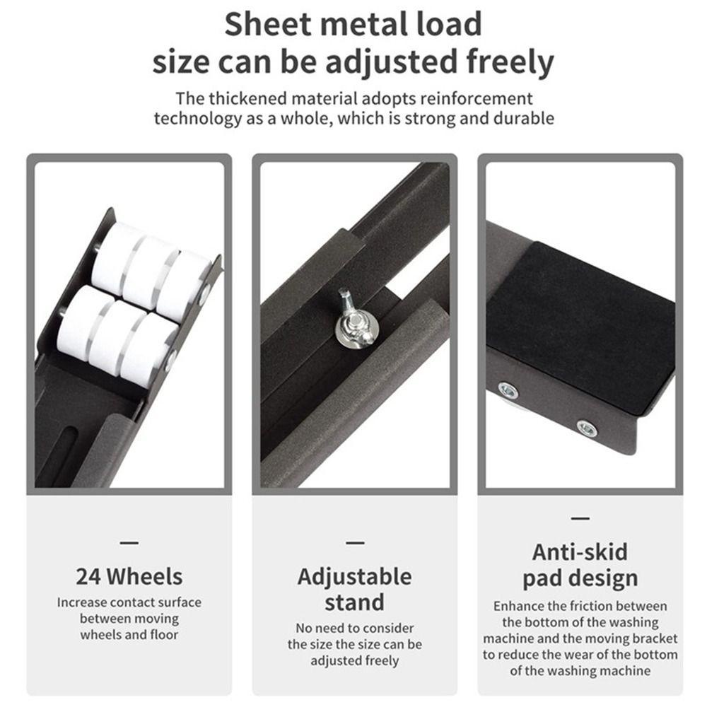 Máy Giặt DAPHS DAPHS|Đế Bánh Xe Di Động 24 Bánh Chống Rỉ Có Thể Điều Chỉnh Cho Tủ Lạnh