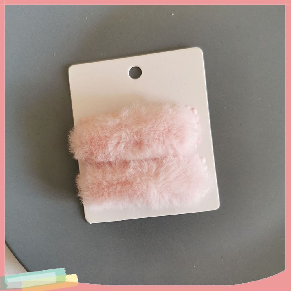 Set 2 Kẹp Tóc Màu Trơn Thời Trang Cho Nữ