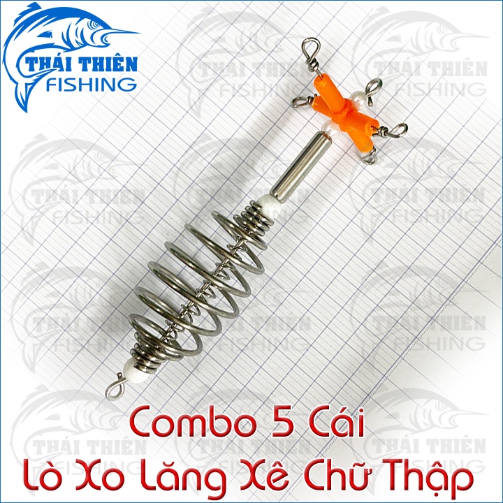 Combo 5 bộ lăng xê chữ thập câu cá không lưỡi