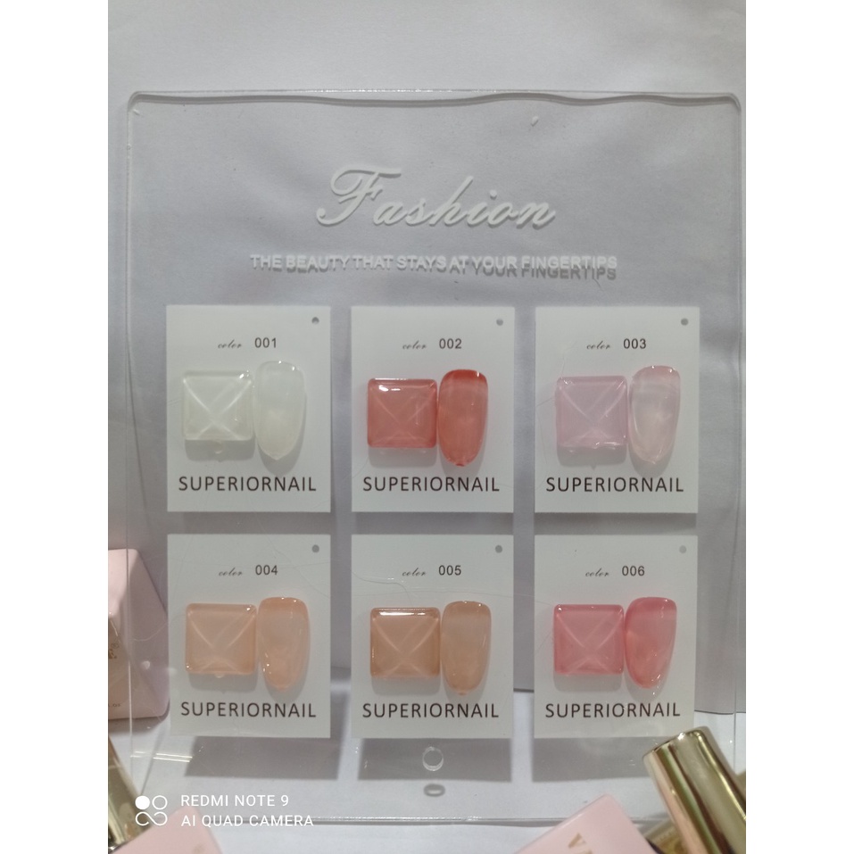 Sơn thạch 6 màu vandonnie, set sơn thạch 6 màu