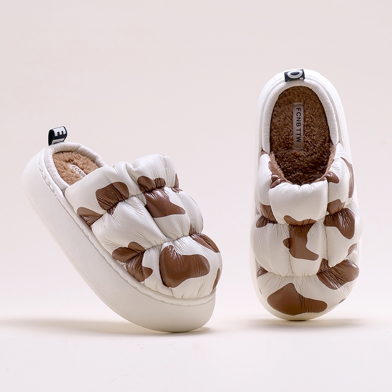 Qiaoyiluo Dép cotton pu Đi Trong Nhà / Ngoài Trời Chống Thấm Nước Dành Cho Nữ