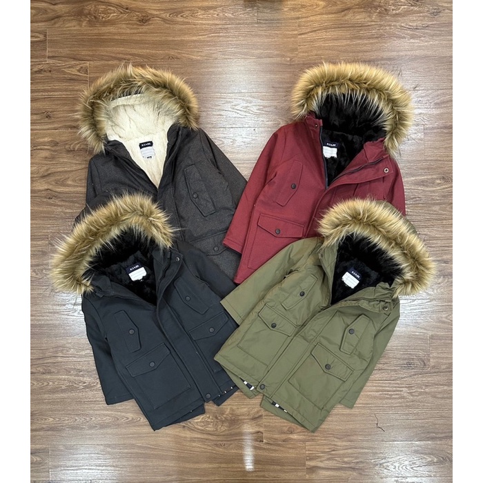 Áo Parka lót lông Kiabi xuất xịn cho bé trai bé gái