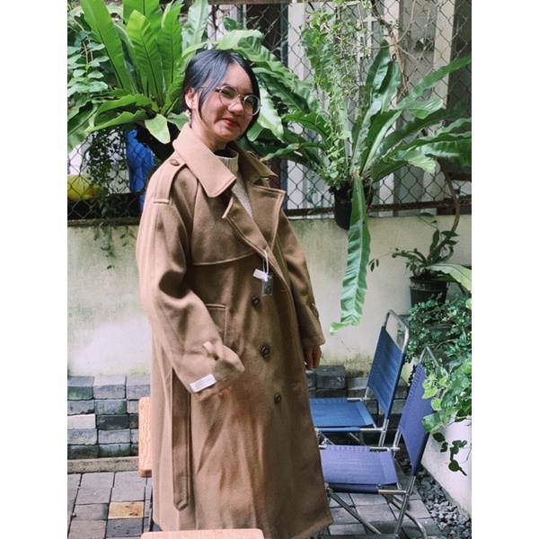 Áo Măng Tô Dáng Dài NMAI Kèm Đai - K0817